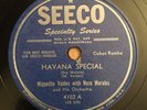 CUBAN 78 Miguelito Valdes w/Noro Morales HAVANA SPECIAL/TAMBO Seeco 4102 (V+)