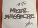 Vintage 1982 AUTOGRAPH Metal Massacre Record Album LP Newsted Ulrich Hetfield