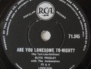 RARE-ELVIS PRESLEY- ARE YOU LONESOME TONIGHT  -78 RPM-SOUTH AFRICA- N/MINT COND