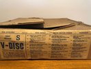 Vintage V-Disc War Department Empty Box Very Rare  Duke Ellington Bing Crosby LP