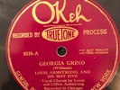 Okeh ( True-Tone)8318  Louis Armstrong Hot 5 GEORGIA GRIND 78 rpm 1926 JAZZ V+E-
