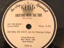 King 1063 Don Reno-Red Smiley (Promo) DRIFTING WITH THE TIDE 78 rpm Bluegrass E