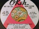 Mod R&B Northern Soul Promo 45 Cane Black Hold On to What You Got OKEH HEAR