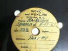 2 RARE WDNC RADIO TRANSCRIPTION DISCS: Douglas MacArthur speech & Grady Cole