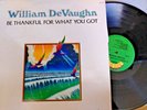 WILLIAM DeVAUGHN Be Thankful For What You Got 1974 VINYL RECORD LP excellent