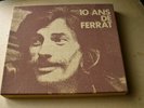 COFFRET TOILE 10 ANS DE JEAN FERRAT BOXET 10 VINYLES LP BARCLAY EX