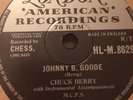 Top EX .Chuck Berry Original. 78rpm. Johnny B Good.London..rock N Roll.