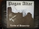 Pagan Altar - The Lords Of Hypocrisy heavy metal vinyl LP NWOBHM, autographed
