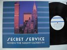 SECRET SERVICE When The Night Closes In LP 1985 EX  italo euro