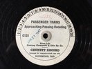 PASSENGER TRAINS Approaching-Passing-Receding GENNETT 0131 Sound Effects 1947