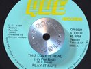 BOOGIE FUNK 45 - PLAY IT SAFE - THIS LOVE IS REAL /WHAT AM I GONNA DO VG++ Hear
