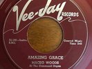 Rare Chicago Black Gospel 45 Maceo Woods - Amazing Grace HEAR  Vee Jay RED WAX
