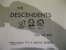 THE DESCENDENTS 1980 Punk 45 PS Ride the Wild / It's a Hectic World