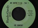 LOU COURTNEY: Hot Butter 'n All / Part 2 45 (slightly faded label, Deep Funk cl