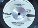 NORTHERN SOUL 45 - DONALD HEIGHT - I CHOOSE YOU WL Promo DAKAR VG++ Hear