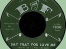 JOHNNY McCALL (ex-Kool Gents?) Say That You Love Me 45rpm B and F 1961 doo-wop