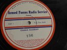 16-inch Transcription AFRS Charlie McCarthy Program #136 Air Date 3-3-46