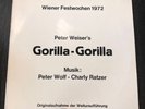 Peter Weiser's Gorilla-Gorilla Wiener Festwochen 1972 Originalaufnahme