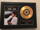 Michael Jackson 'Thriller' ltd ed, signed gold disc picture memorabilia