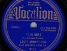 Louis Armstrong   Vocalion 3172   E- 78   Star Dust / Wrap Your Troubles *LISTEN