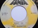 Ray Barretto - Right On / Power - Latin Funk Fania Records - Venezuela 1971