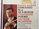 Saint-Saens Violin Concerto Milstein Blue Angel Stereo Lp In Shrink Super Tops