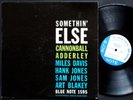 CANNONBALL ADDERLEY MILES DAVIS Somethin' Else LP BLUE NOTE 1595 EAR Art Blakey