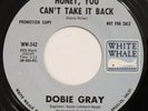 DOBIE GRAY Honey You Can’t Take It Back WHITE WHALE 45 northern soul HEAR