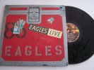 LP 33 TOURS , EAGLES LIVE  . 2 LP + POSTER 1980 ALLEMAGNE , VG / EX .
