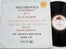 Beethoven Symphony #2/Ruins of Athens:Beecham RPO:EMI ASD 287:Orig W/G