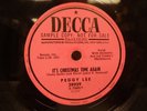 PEGGY LEE Christmas Time Again/Ring Those Bells 10