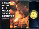MILES DAVIS Steamin' LP PRESTIGE 7200 RVG MONO John Coltrane Red Garland CLEAN