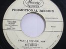 Hear  Rockabilly Promo 45 Ben Hewitt - I Want A New Girl Now / My Search On Merc