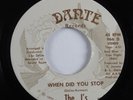 70s Soul 45 THE J'S When Did You Stop DANTE HEAR