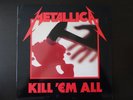 Metallica - Kill Em All Vinyl With Am I Evil / Blitzkrieg U.S. Elektra Issued Ex