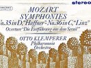 SAX 2436 B/S ED1 UK - MOZART - SYMPHONY NO. 35 & 36 - KLEMPERER - NM
