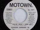 70s Soul 45 DYNAMIC SUPERIORS TM You're What I Need MOTOWN promo HEAR