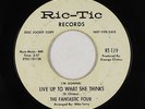 Northern Soul 45 - Fantastic Four - Live Up To What She Thinks - Ric-Tic VG+ mp3
