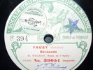 78 RPM/28 cm/FONOTIPIA394/805/DELMAS in songs of GOUNOD and PALADILHE