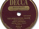 LEROY ANDERSON Instrumental 78 RPM Record. The Syncopated Clock/Waltzing Cat