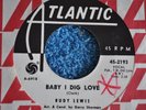 SOUL 45 RPM RECORD BY RUDY LEWIS- BABY I DIG LOVE / I'VE LOVED YOU SO LONG