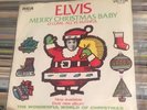 Elvis Presley Merry Christmas Baby  Picture Sleeve 45 RPM Record Vinyl RCA