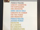 Francis Poulenc Concerto in D Minor For Two Pianos His Master's Voice ASD517 