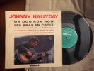 DISQUE VINYL 33 T 25 CM JOHNNY HALLYDAY DA DOU RON RON N°5
