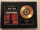 Eminem 'The Eminem Show' limited edition, signed gold disc picture memorabilia