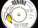 60s 70s Skinhead Reggae JERRY & FREEDOM SINGERS in the game Rare UK 7