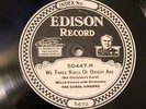 EDISON 50447 CHRISTMAS CAROL SINGERS We Three Kings Of Orient Are E PAPER LABEL
