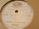 NELLIE MELBA AND KUBELIK AVE MARIA  GRAMOPHONE MELBA 03033