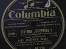 JOSEPHINE BAKER/MELODIC JAZZ DIS-MOI JOSEPHINE ? SHELLAC 10