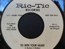 Laura Lee - To Win Your Heart / So Will I - Ric Tic 111 DJ wlp Northern Soul